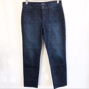NYDJ Alisha ankle polka dot jeans NWOT Size 4